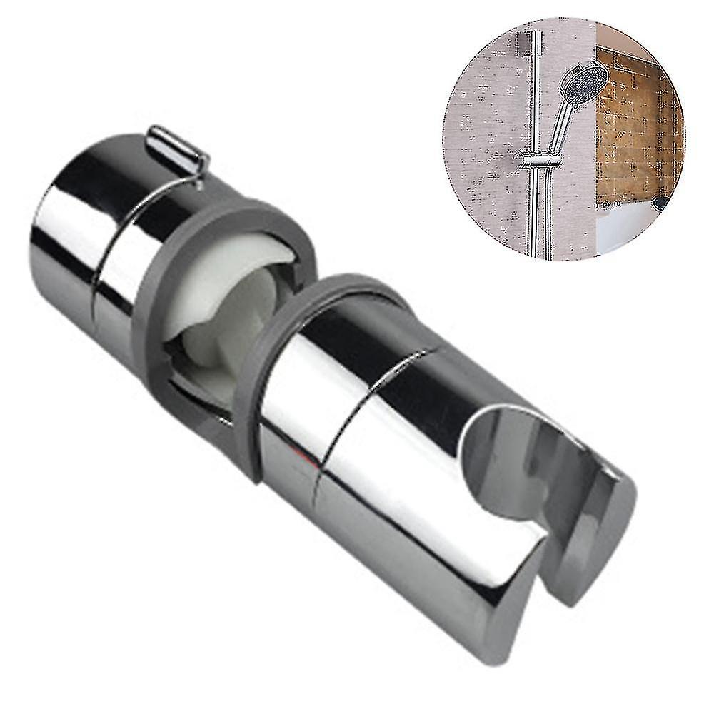 Adjustable Shower Head Holder For Slide Bar,universal 18-25mm O.d. Rail Head Bracket Holder For Slide Bar Slider
