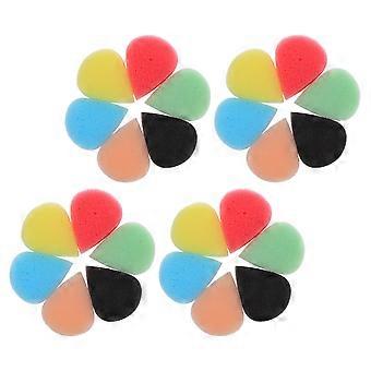 Children's Colorful Face Painting Sponges Reusable Teardrop Shaped Sponge 30Pcs