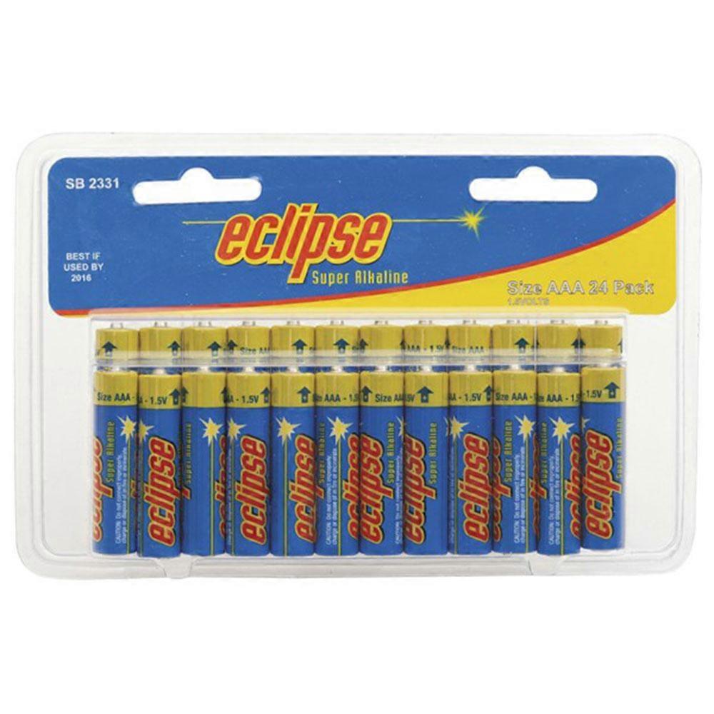 24PCS Eclipse Alkaline General Purpose Batteries AAA Not Rechargeable 1.5V