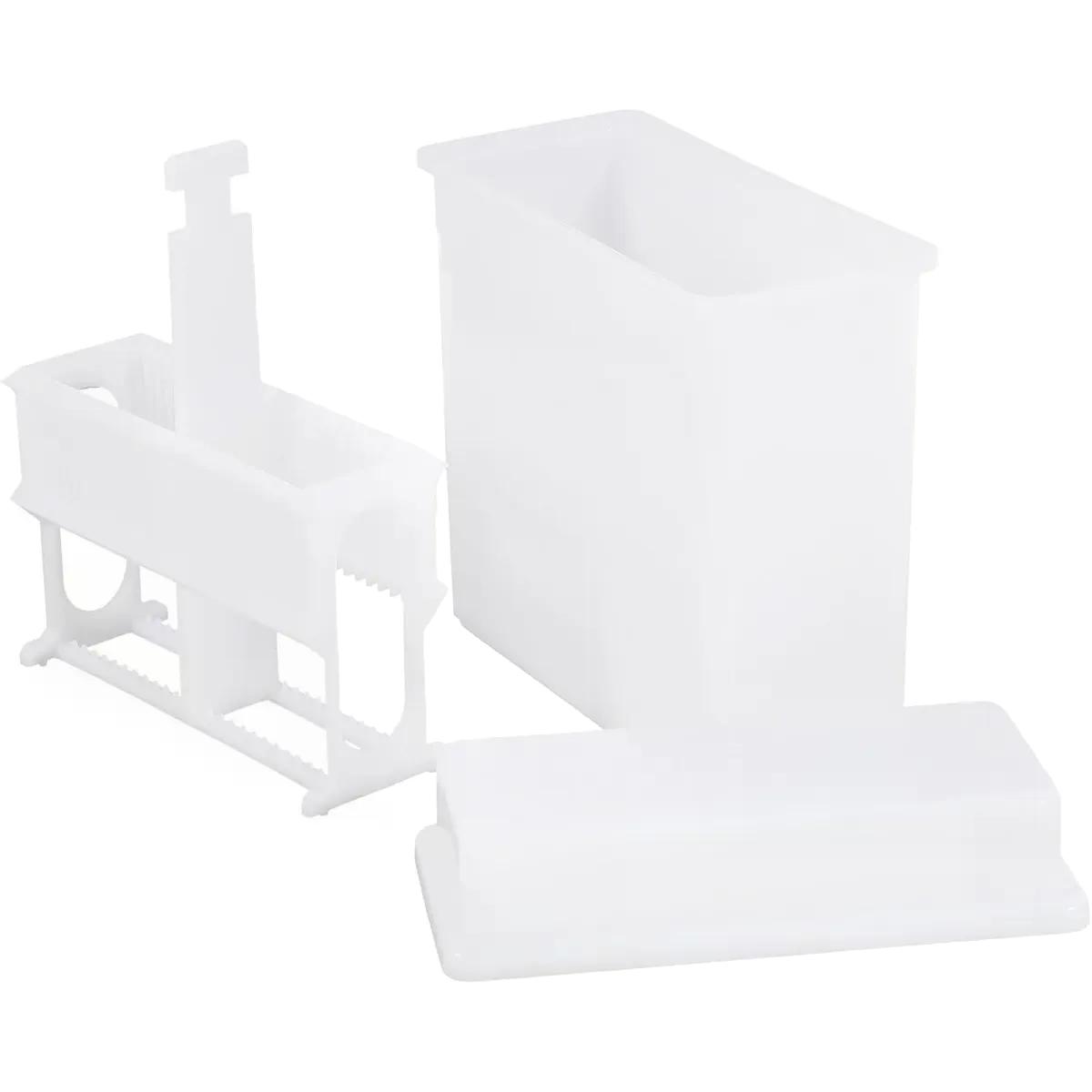 Plastic Microscope Slide Staining Jar with Rack for Laboratory Histology