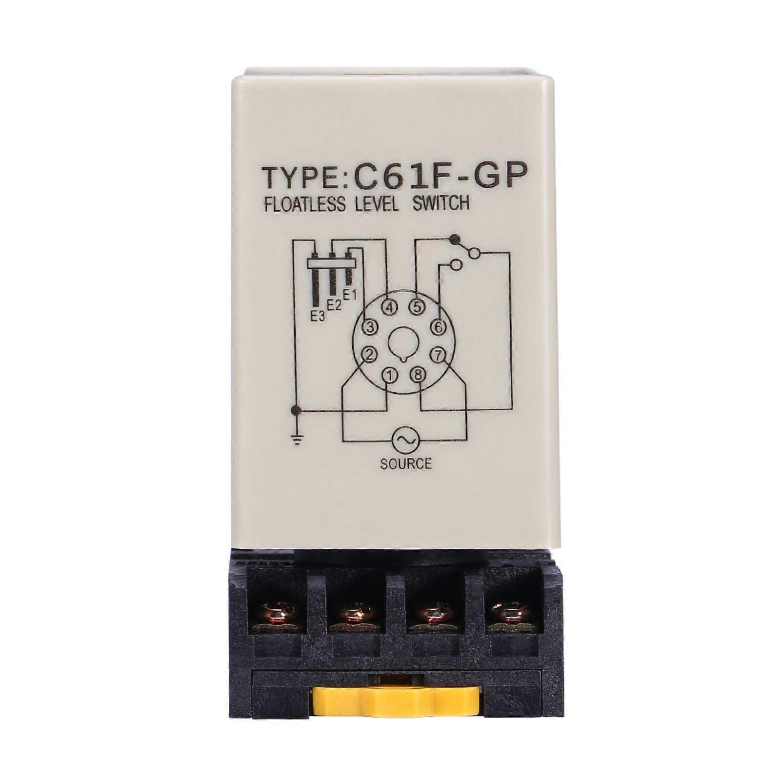 C61F-GP AC220V 50/60HZ Liquid Floatless Level Switch Controller With Base YEMAA