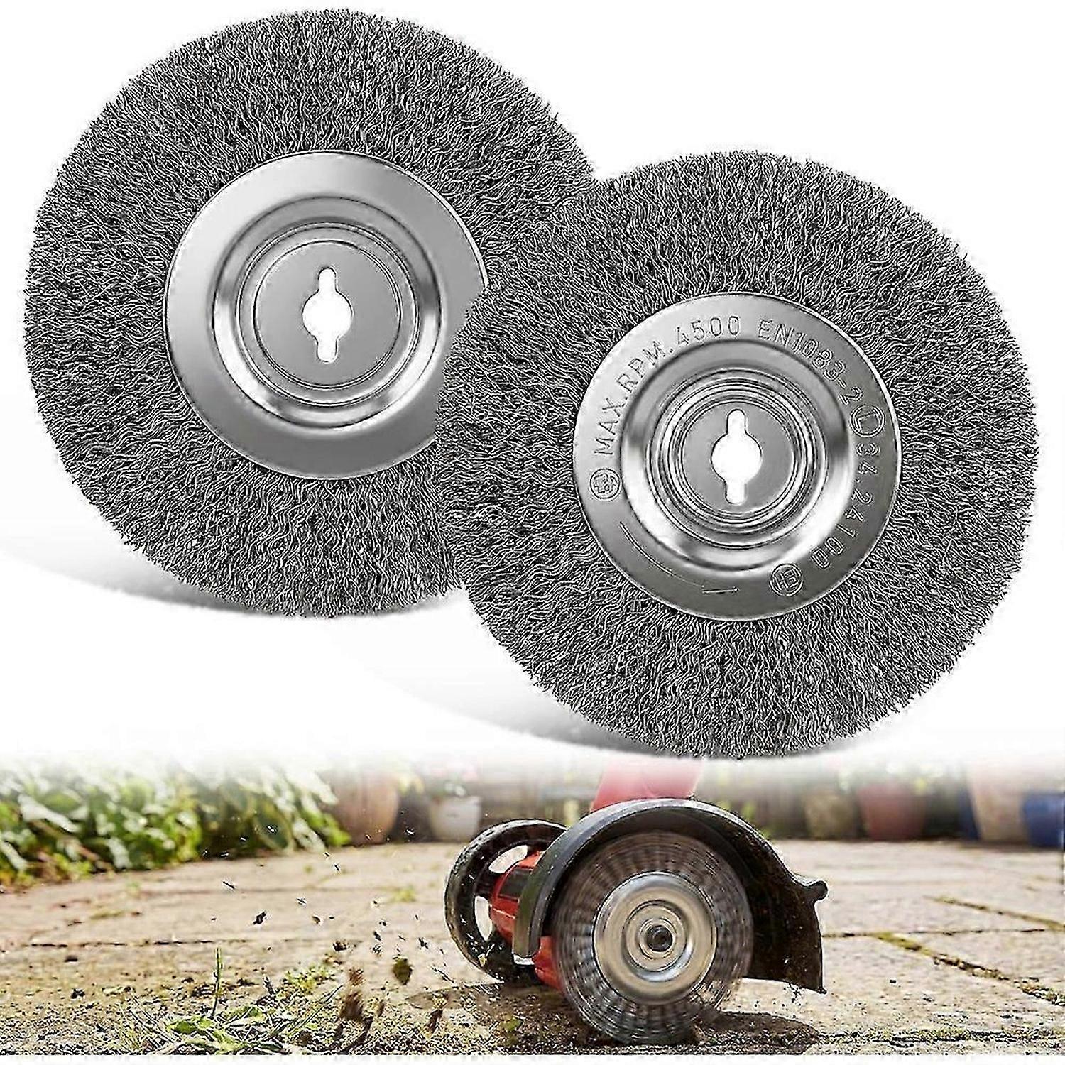 2x Robust Stainless Steel Joint Brushes