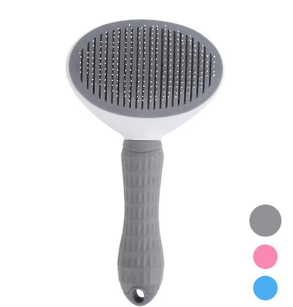 (grey)one-click Hair Removal Pet Comb