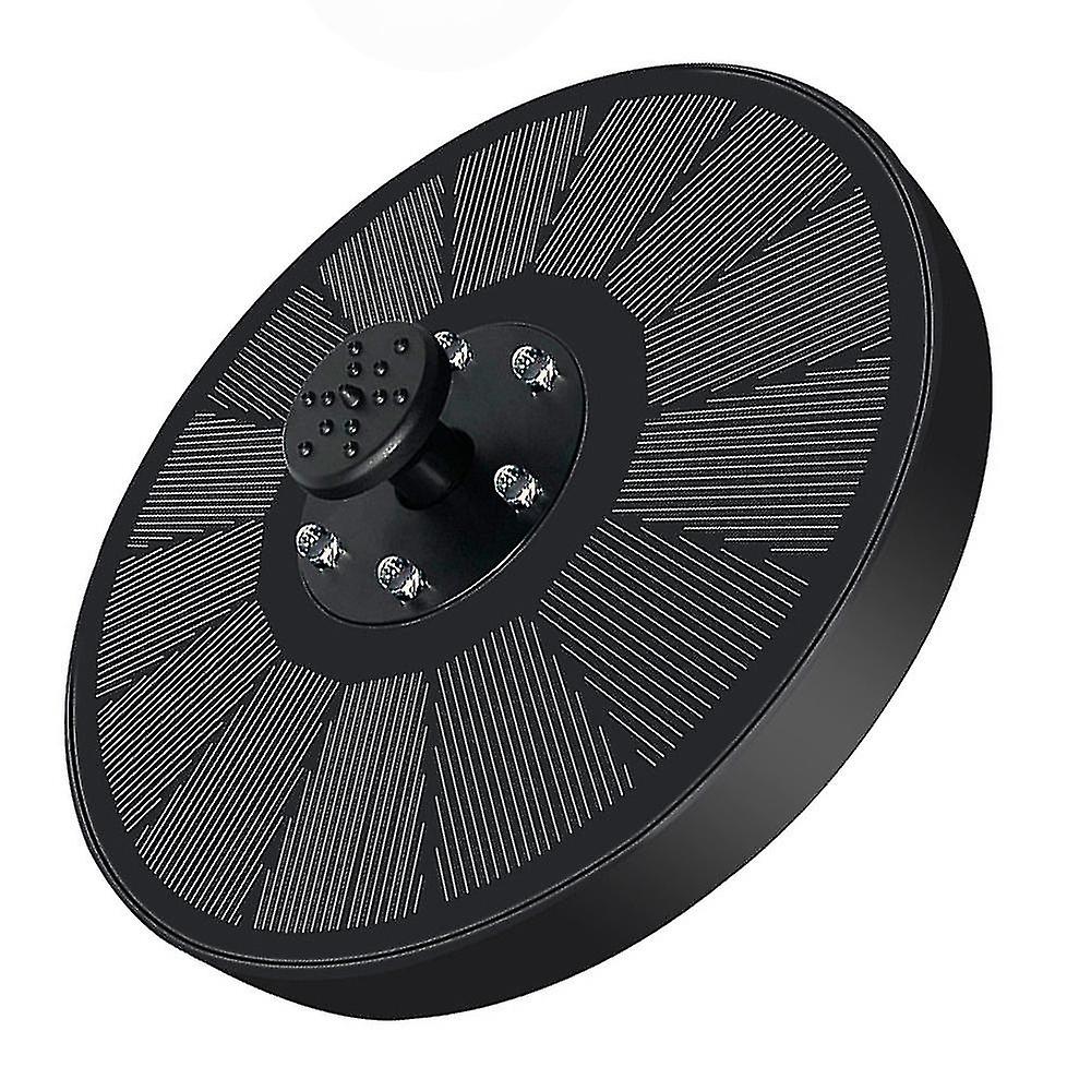 Solar Fountain Pump For Bird Bath, Solar Powered Fountain With Led Light, Built-in Battery Water Fountain For Pool, Fish Tank, And Pond Gard