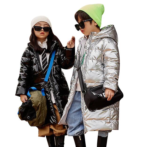 Kids Down Hoodid Long Coat