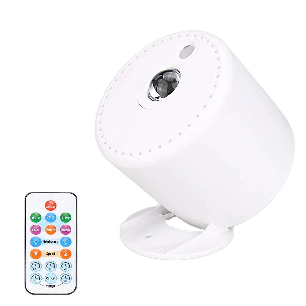 Rgb Led Star Sky Projection Lamp With Music Sync, Remote Control, And Timed Sleep Function