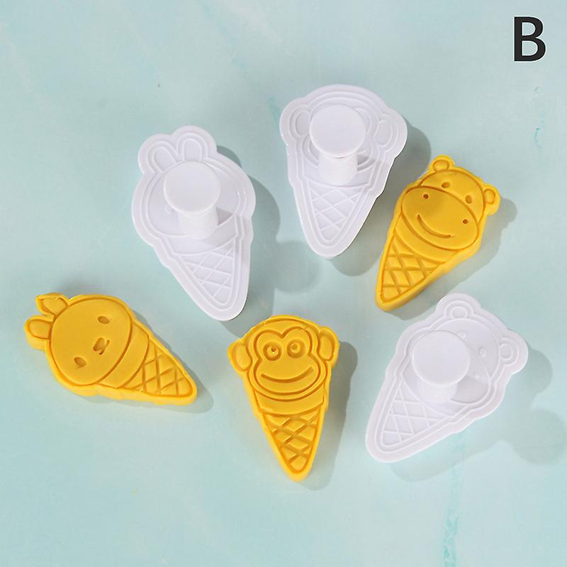 3pcs/set Ice Cream Animal Cookie Cutter Mold Fondant Cake Decorating Tools