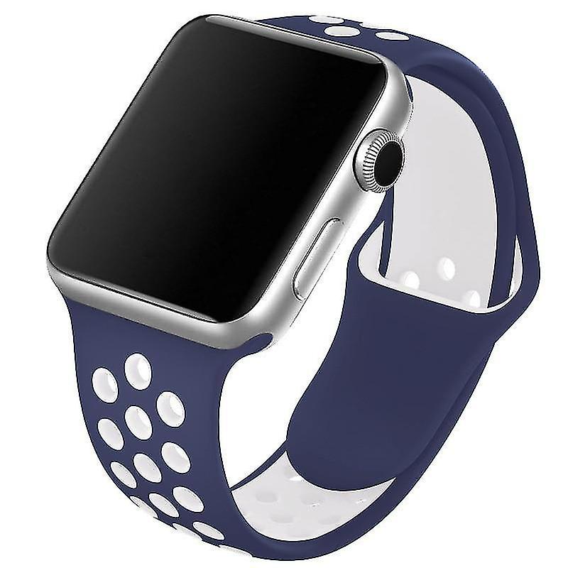 S 42mm Silicone Wristb Suitable For Apple Watch Breathable Bracelet (set 2)
