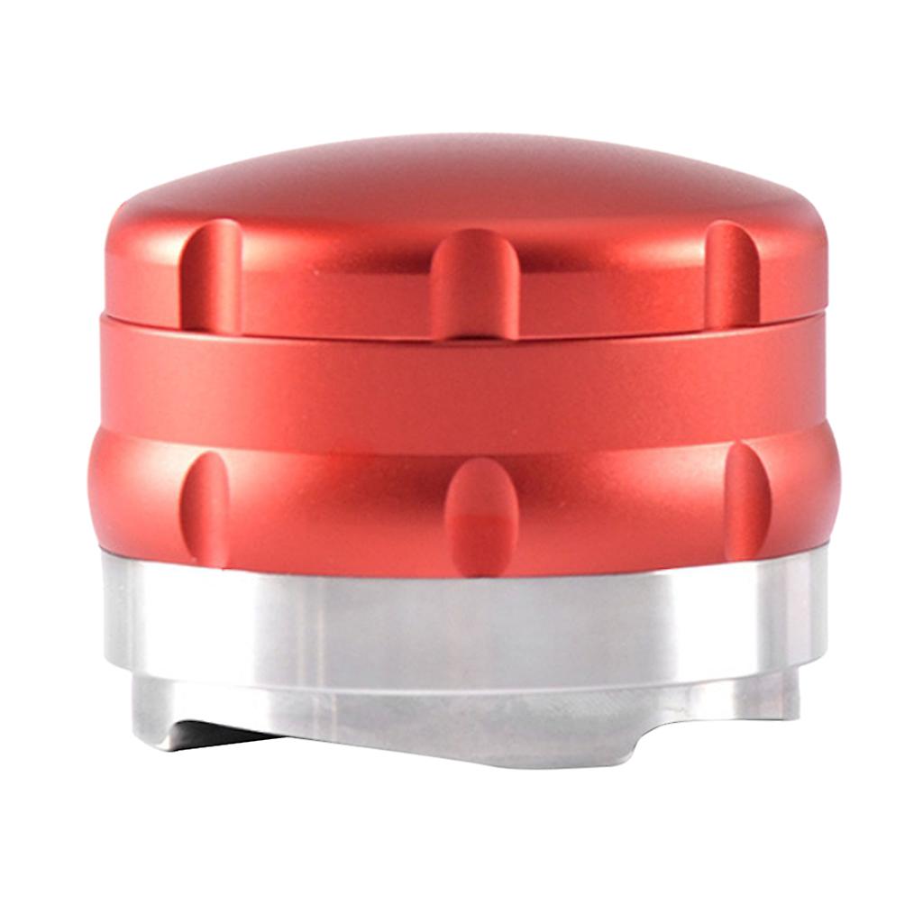 Coffee Distributor & Tamper Adjustable Espresso Hand Tampers Red 53mm
