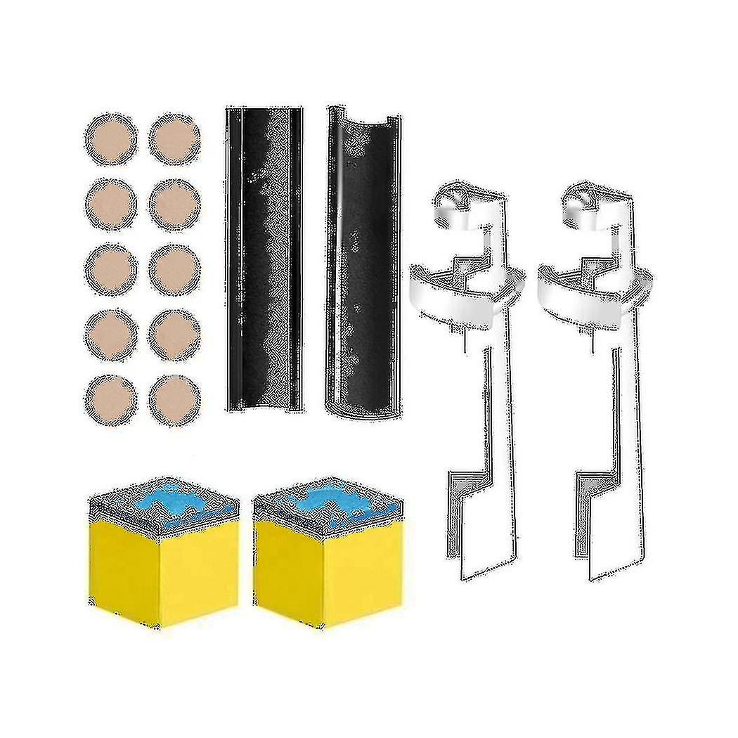 18 Pcs Pool Cue Repair Kit Include 2 Cue Clamp 10 Pool Cue Tips Billiard Cue Tips Shaper Chalk Squa