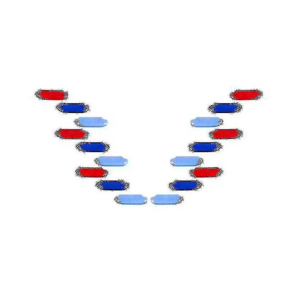 Car Front Face Middle Net Bright Sequins Modified Decoration Protection Strip Three Colors For 3 Ax