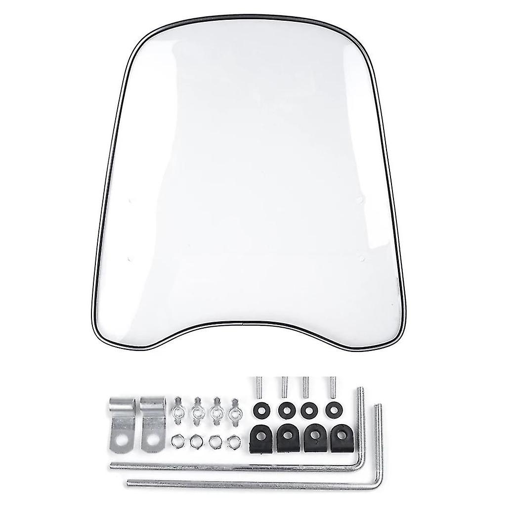 2mm Thick Universal Motorcycle Windshield Windscreen Clear Deflector Wind Shield Clear