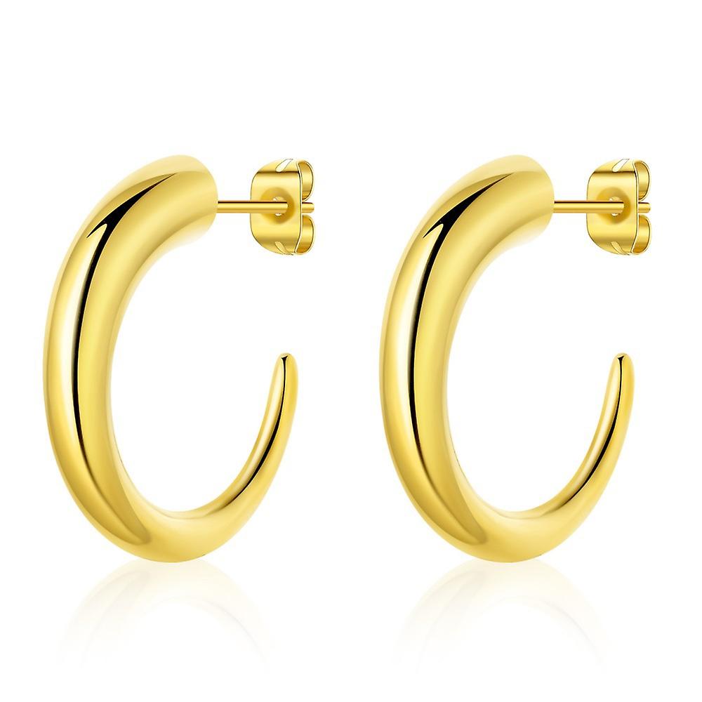 Simple Gold-plated Hip-hop Earrings