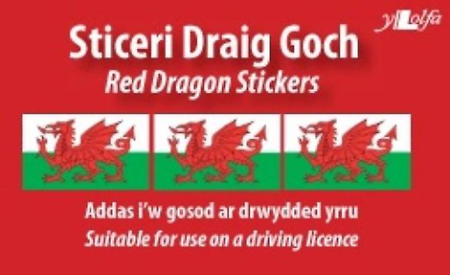 Sticeri Ddraig Goch ملصقات التنين الأحمر من قبل Y Lolfa كتاب غلاف عادي