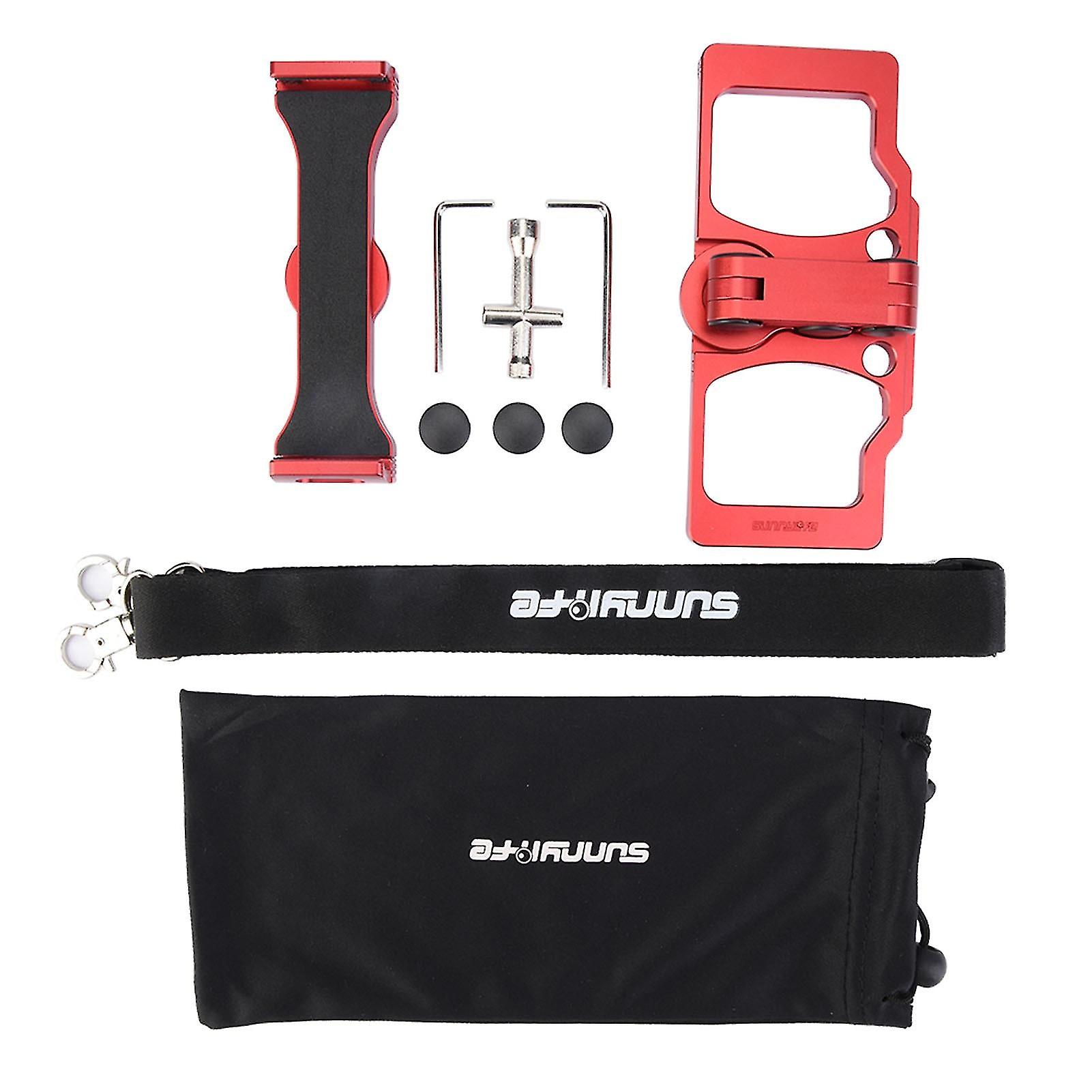 Phone Tablet Holder Bracket For Dji Remote Controller (red, Without Holder For Crystalsky)