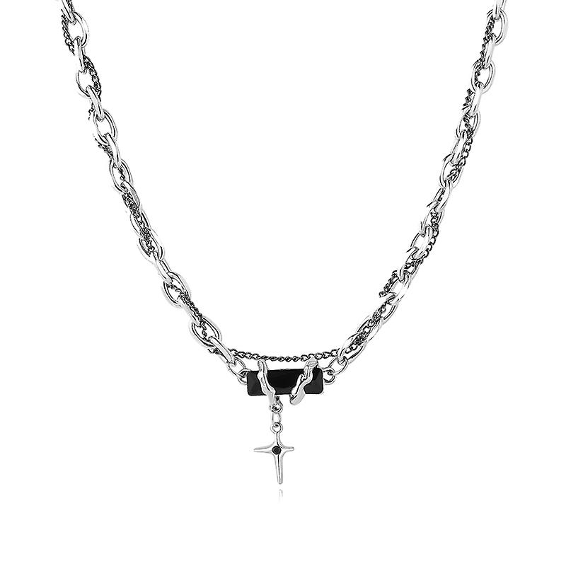 Collier Hip Hop en acier inoxydable