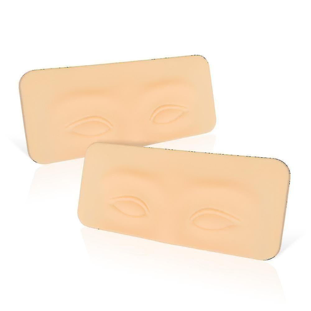 2pcs Practice Skin For Eyebrows Lips Permanent Makeup Silicone Practice Skin