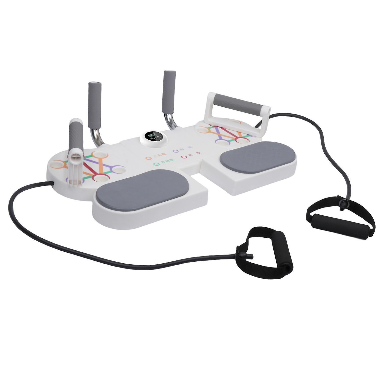 Push up Board Support Workout Board Durable Accessories for Home Dormitory White Time Pull Rope