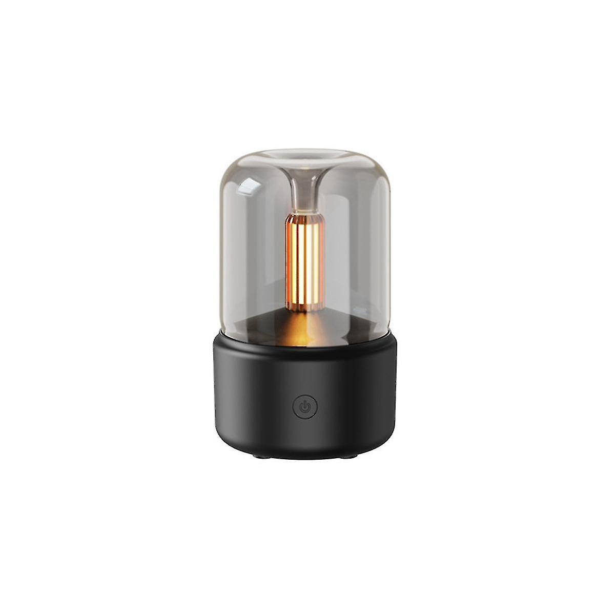 120ml Simulated Candlelight Mini Portable Air Purification Humidifier Plugged In For Use Air Humidi
