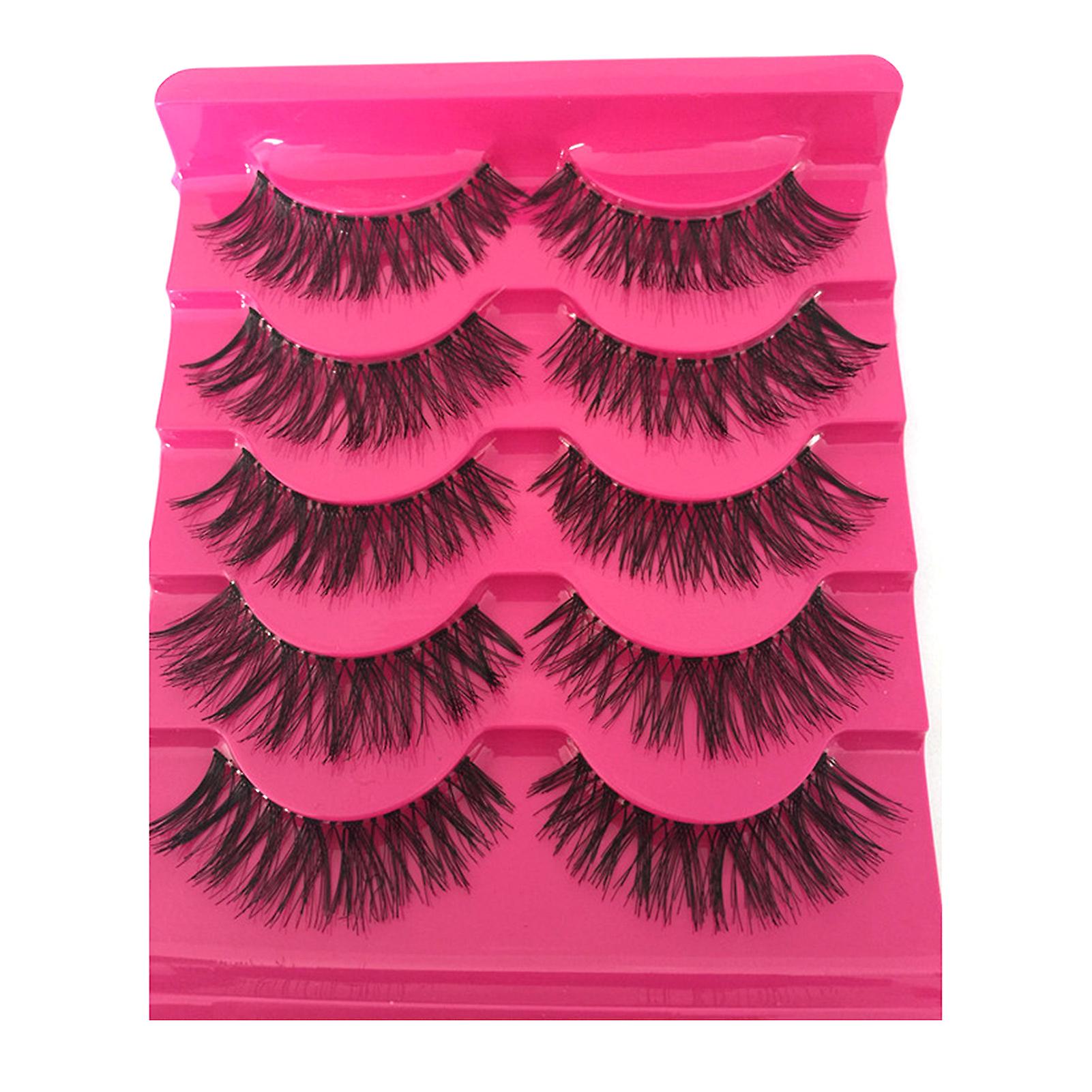 Handcraft Long Volume Eyelashes Lengthening Eyelashes Tail 3d Effect Lashes For Women Eye Nude Makeup