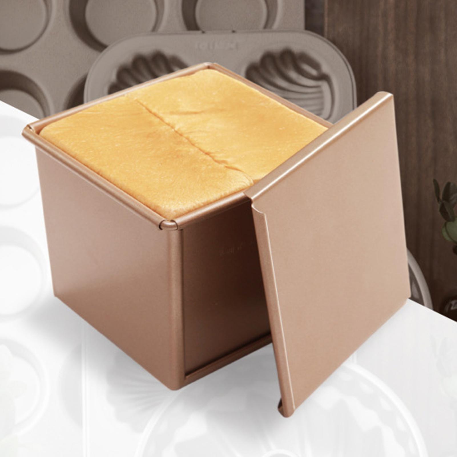 Household Cube Baking Mold Box Non Stick With Lid Bread Baking Mold
