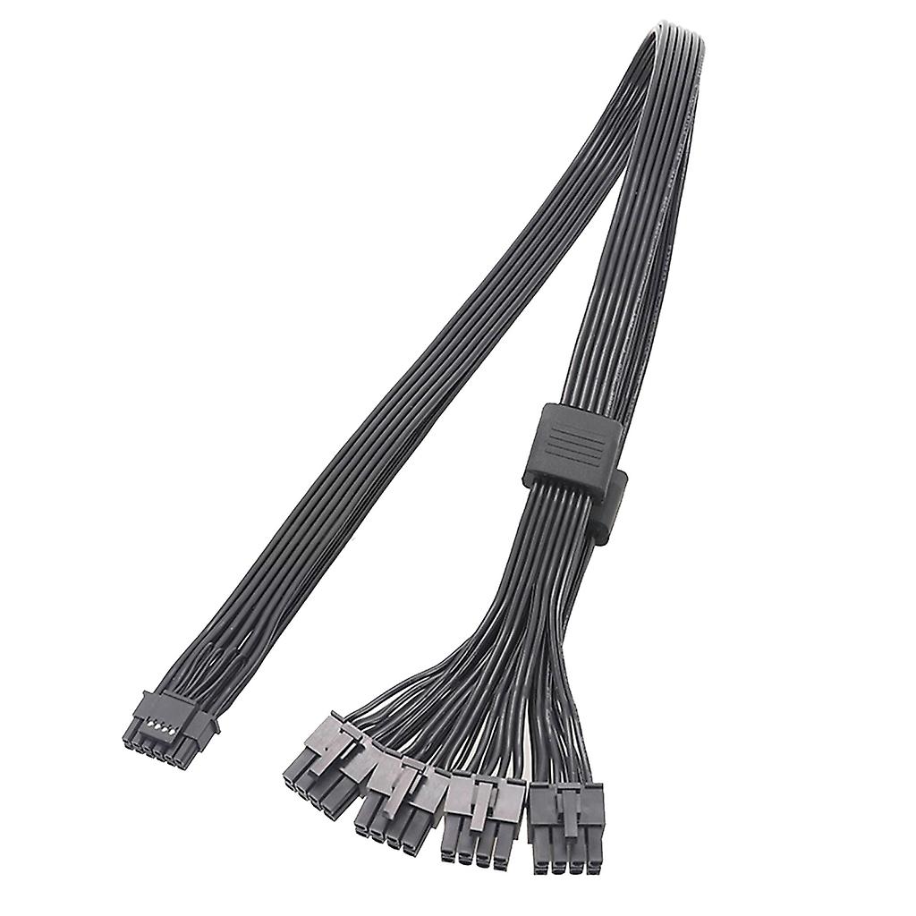 16Pin(12+4) PCIE5.0 GPU Adapter Line 16pin Pcie5.0 to 4 8pin Male Graphics Video Card Cable 16pin to 8pinx4 12VHPWR