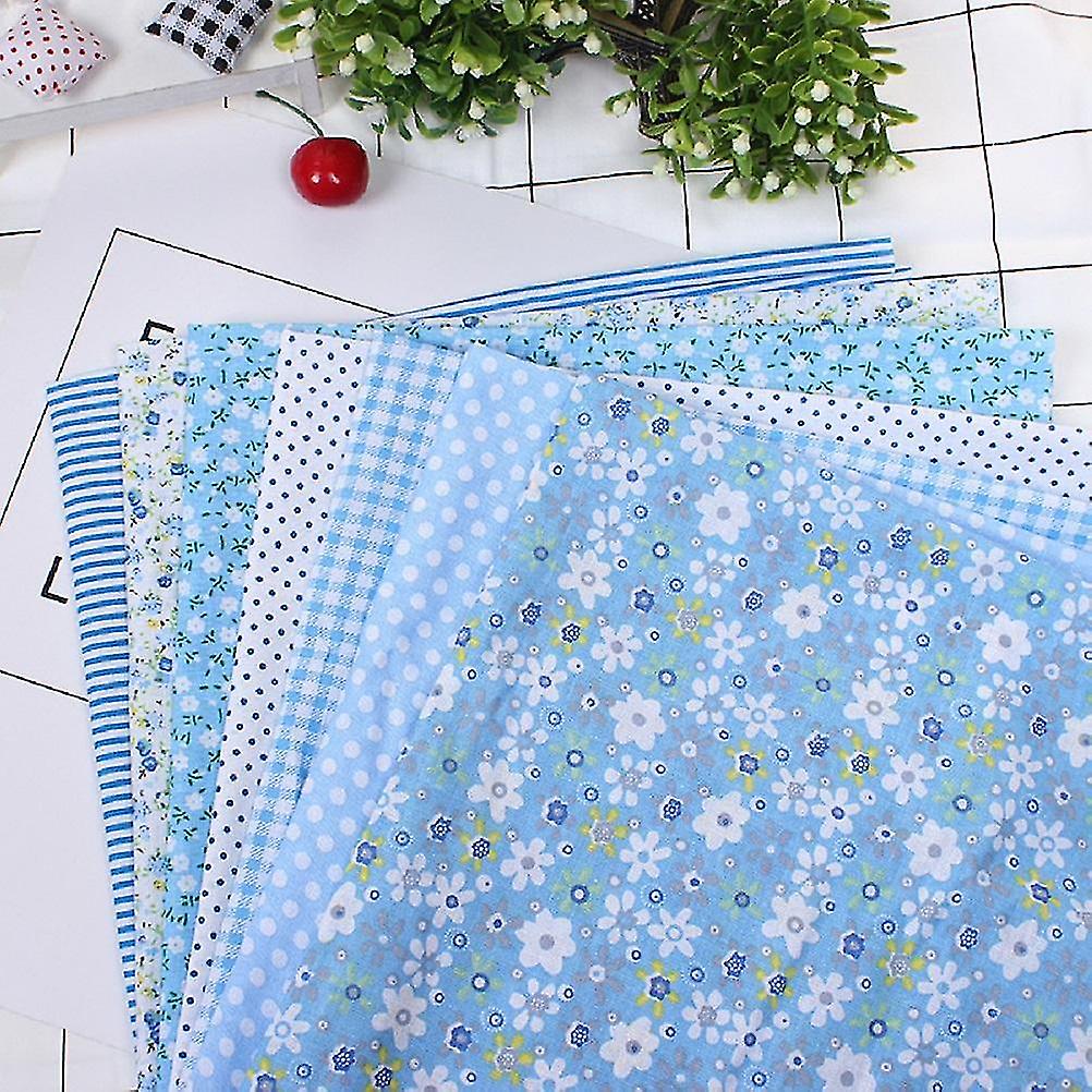 7Pcs Assorted Fat Quarter Bundle Quilt Quilting Cotton Fabric Sewing DIY Set