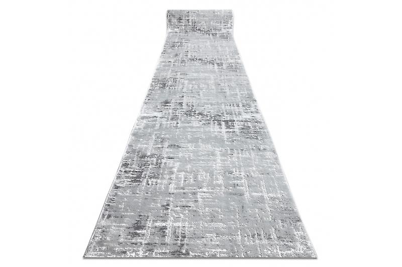 Runner Structural MEFE 8722 two levels of fleece grey / white 150 cm