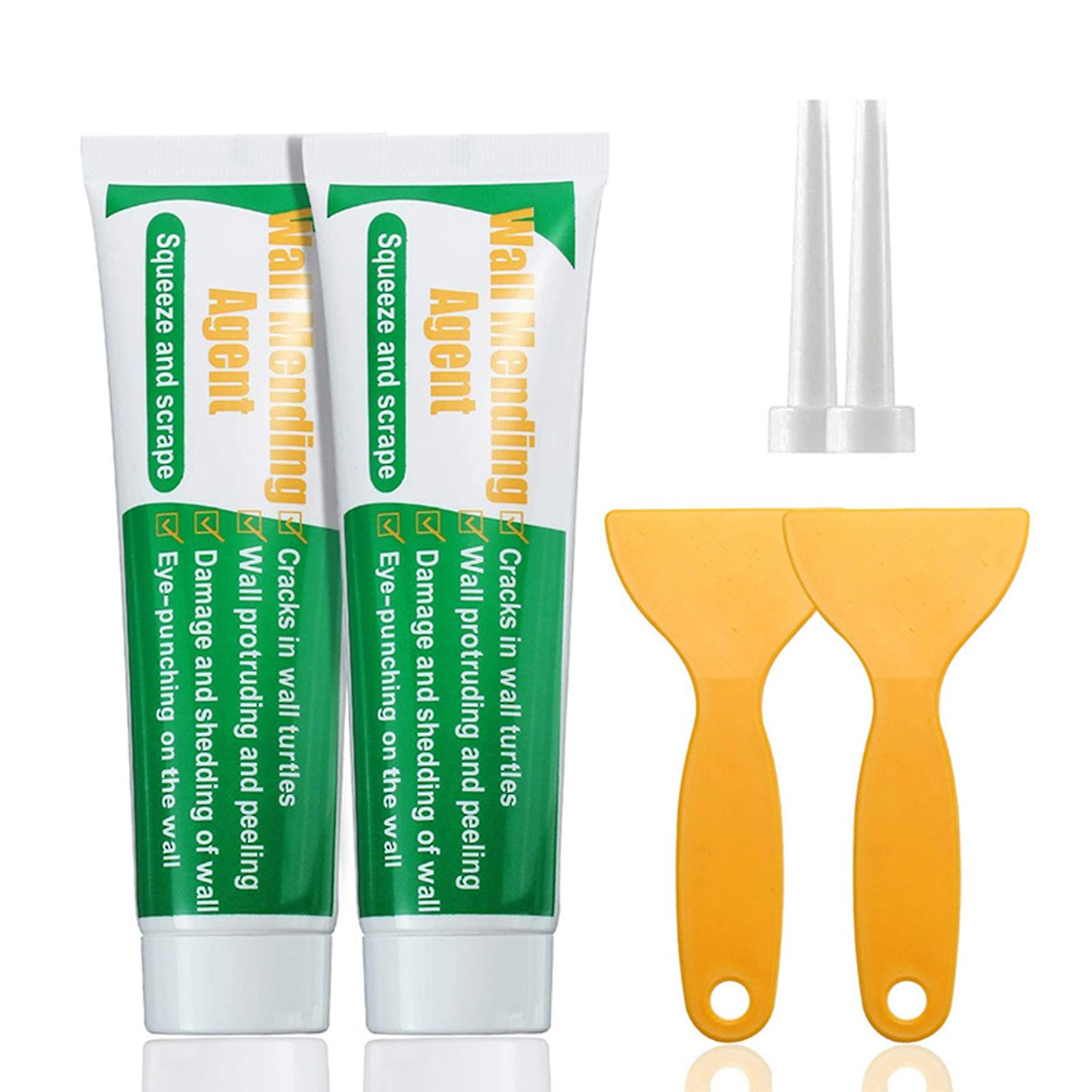 2Pcak Wall Mending Agent Drywall Patch Repair Kit Quick Easy Fill The Holes and Crack Wall