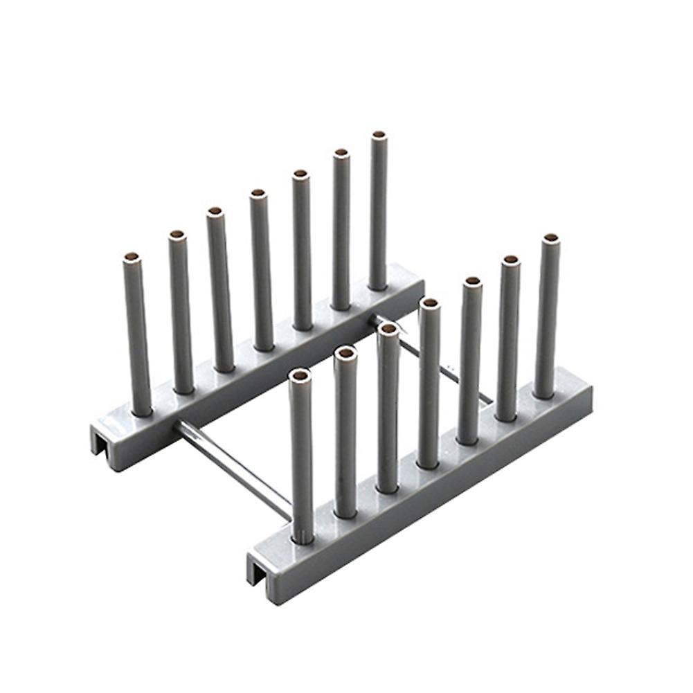 Kitchen Dish Plate Pot Cover Drying Drain Holder Plastic Storage Rack Shelf