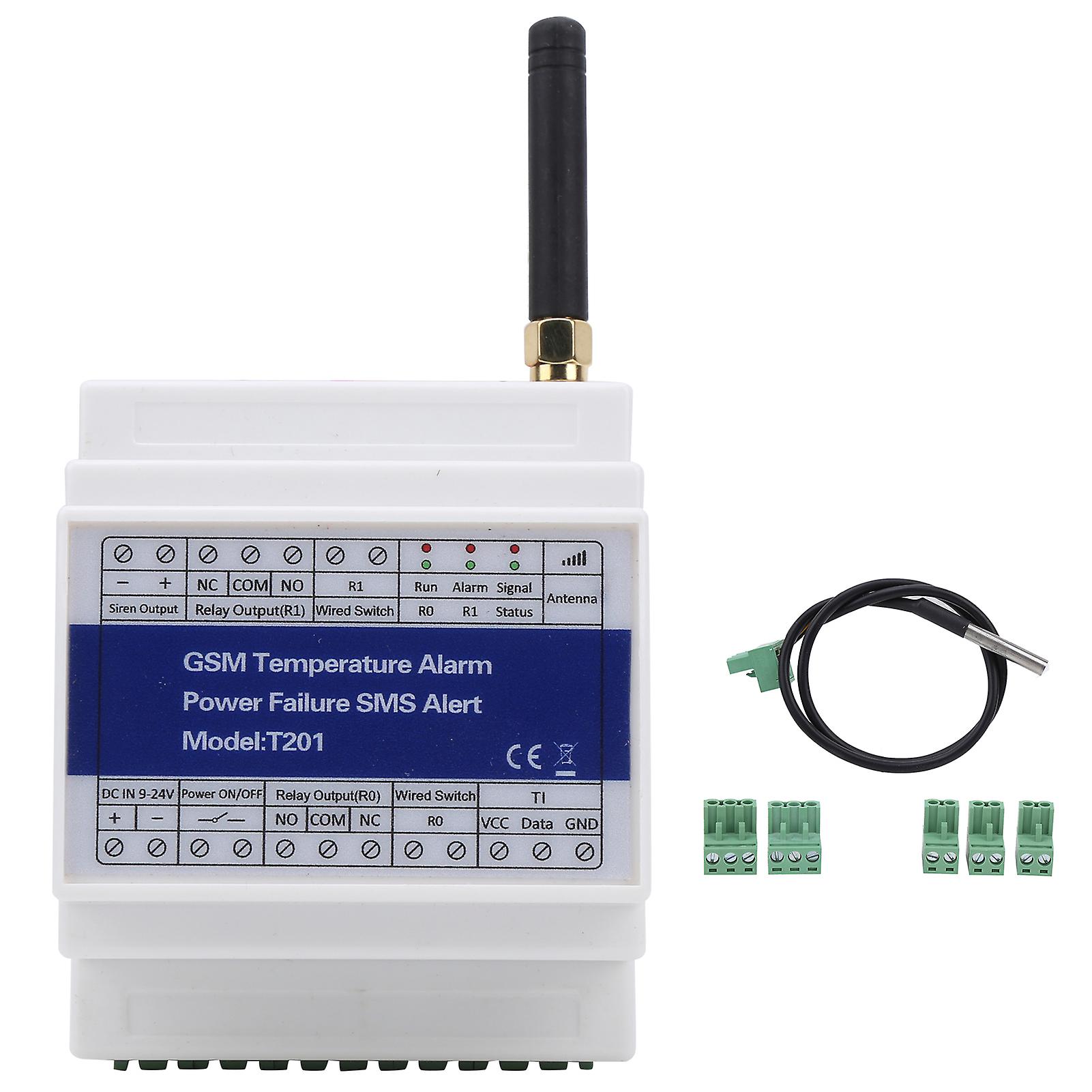 GSM Temperature Detector & Remote Monitor - SMS Alerts, 200 Users, Secure Control