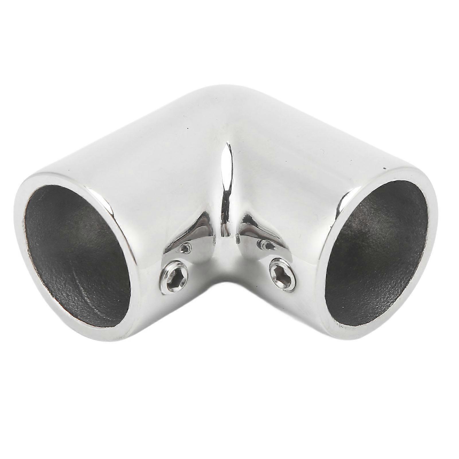 2 Way Marine Right Angle Elbow Right Angle Stainless Steel Sturdy Construction Fine Polishing Boat 90 Degree Elbow Pipe Connector 25MM