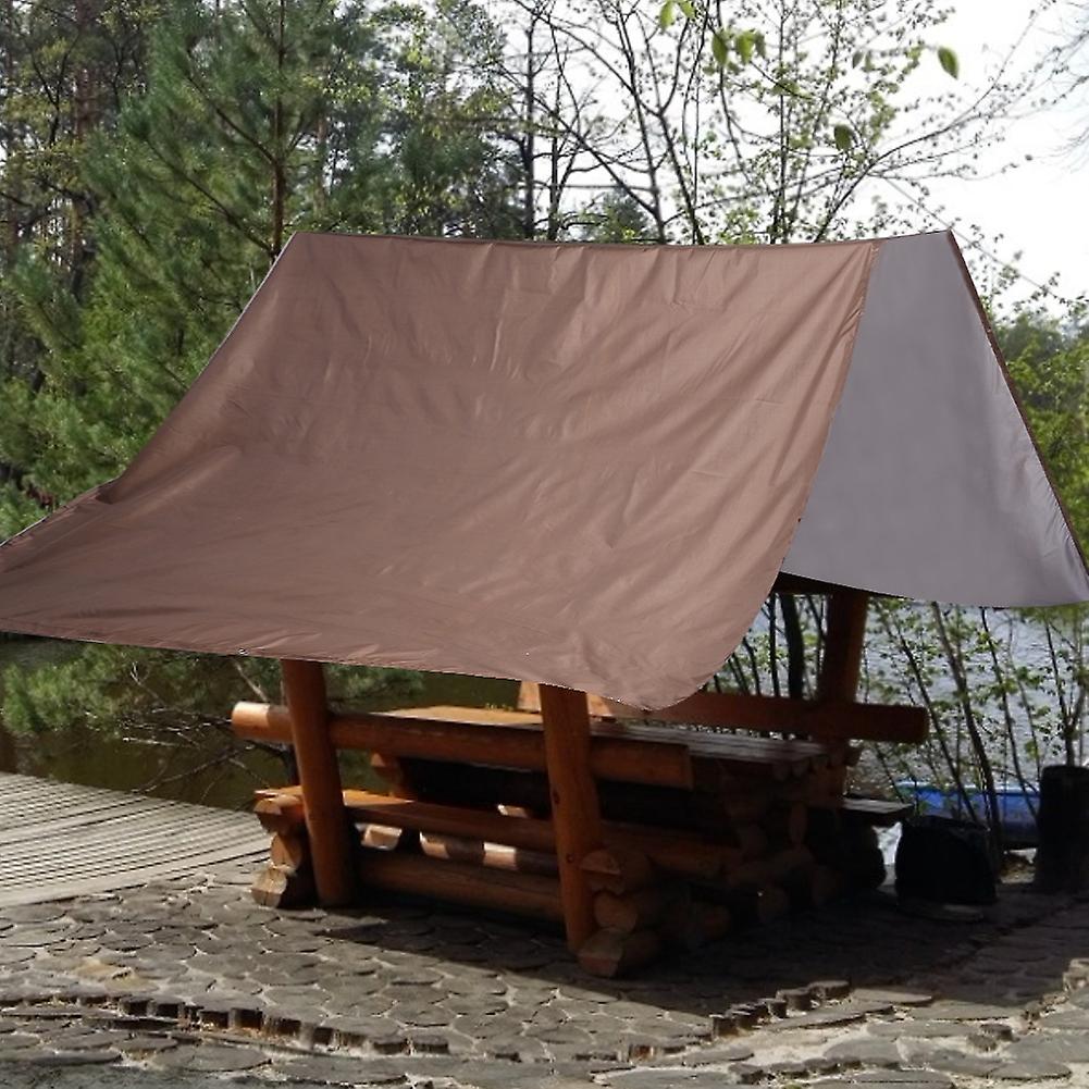Outdoor Swing Canopy, Play Top, Waterproof Cover, Replacement Tarp, Sun Shade (Coffee)