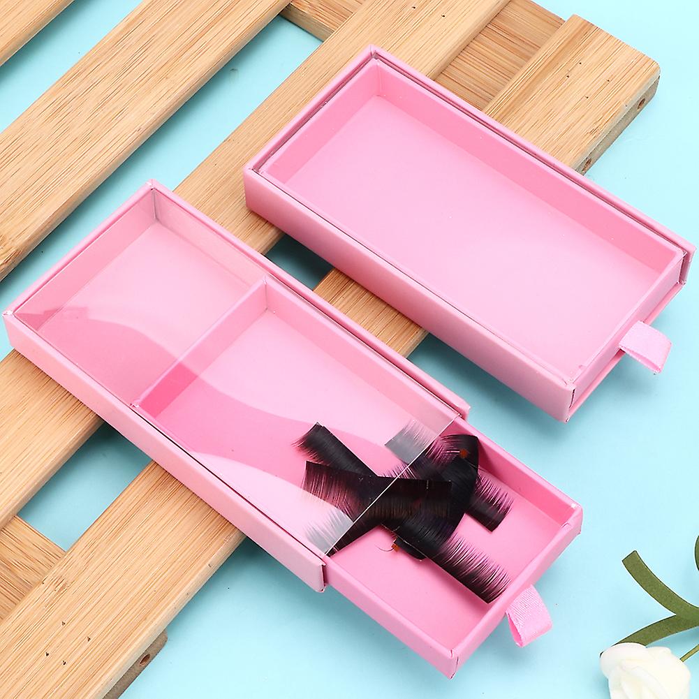 2pcs PullOut Rectangle False Eyelash Storage Box with Phone Pattern