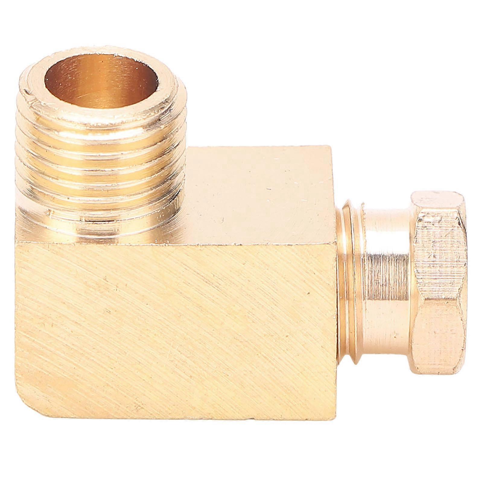 Oil Pipe Fitting Elbow Brass Rectangular Block Connector Adapter for Pipe ConnectionPL610