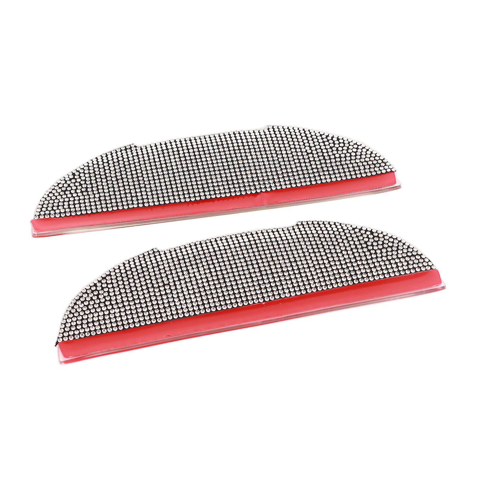 1 Pair Mirror Rain Visor Eyebrow Rhinestones Side Mirror Visor Rain Guards Uniservial Side Mirror Covers