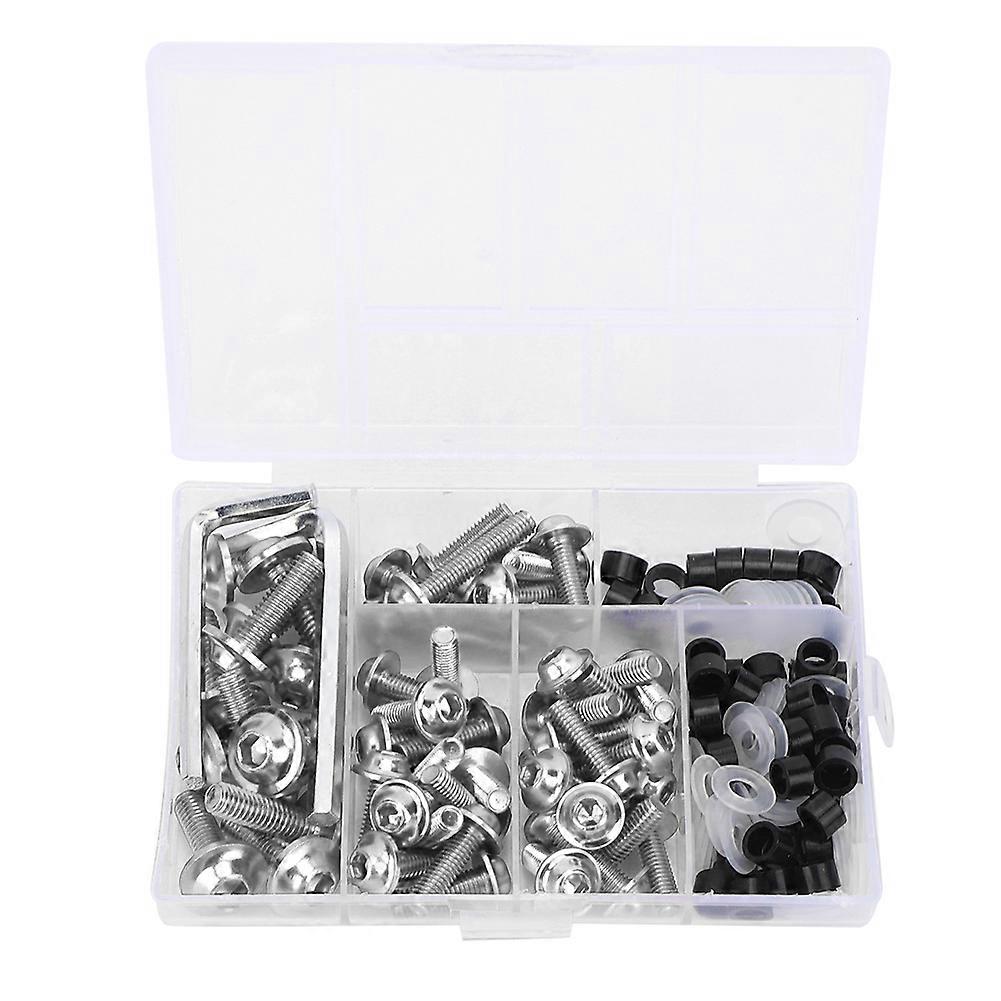Polished Silver: 158Pcs Universal Fairing Bolts Kit