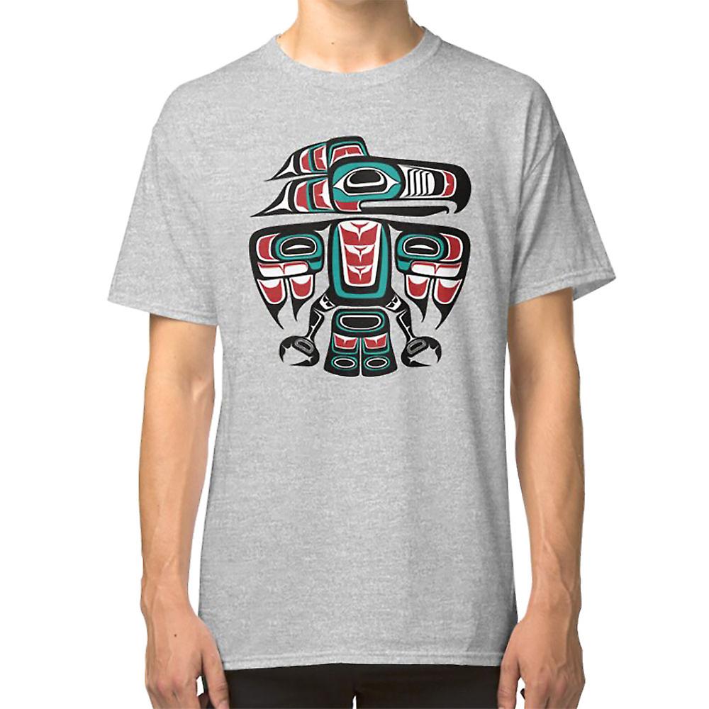 Haida Tlingit Native Raven Totem tričko
