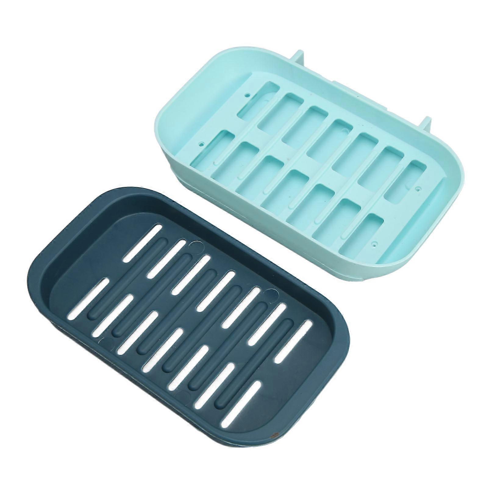 Draining Soap Holder, Non-slip Design For Secure Placement, Flexible Silicone Material Resists Mold And Rust, Unique Shape Design Enhances Your
