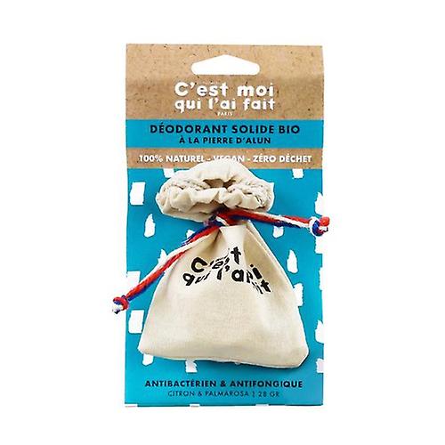 Organic Solid Deodorant with Alum Stone Lemon & Palmarosa 28 g