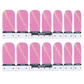 14szt Pasek do paznokci DIY Adhezja Okłady do paznokci Naklejki Naklejka transferowa Manicure Tool17