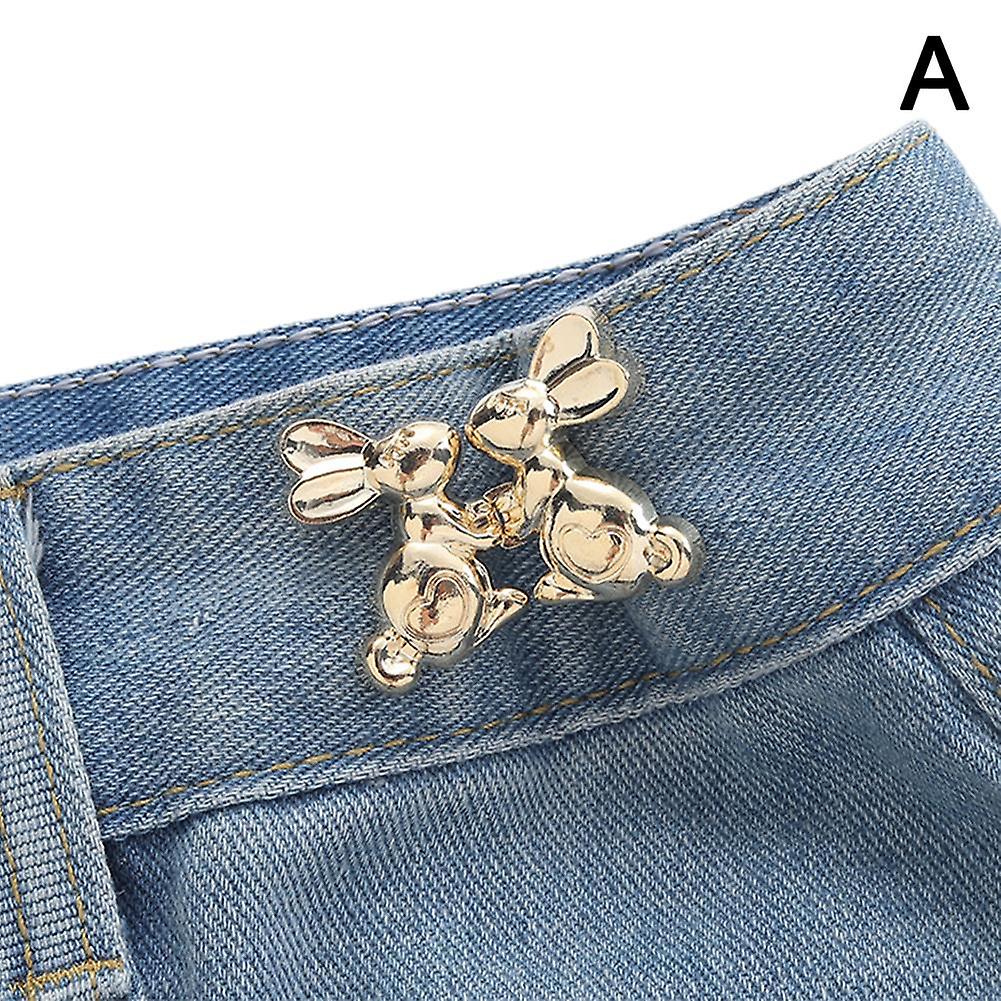 Waistband Expander Sewing Buttons Metal Buckle Waist Button Adjustable Waist