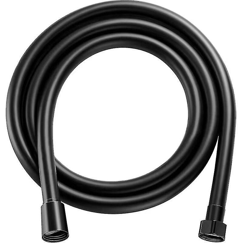 3m PVC ομαλή μάνικα ντους, μαύρος, υψηλής πίεσης αντιεκρηκτικός σωλήνας, αντι-λόξα και διαρροή κατάλληλος, για όλες τις κεφαλές ντους. (3μ)-dwdz