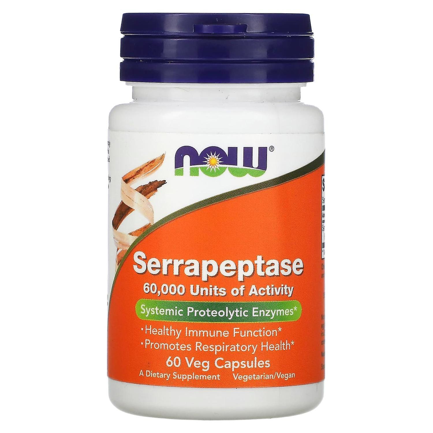 NOW Foods, Serrapeptase, 60 Veg Capsules