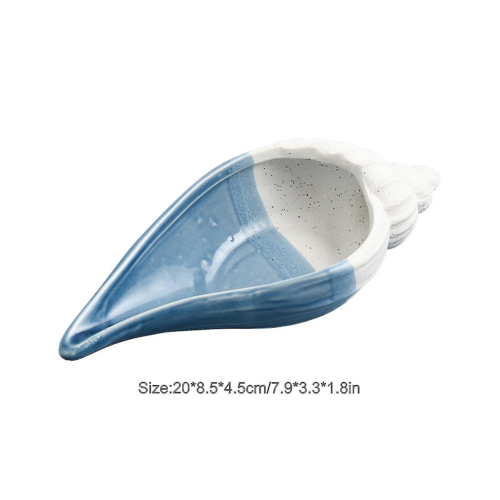 Storage Tray Desktop Decoration Candy Container Conch Crafts Creative Ornament Ceramic Shell Bowl