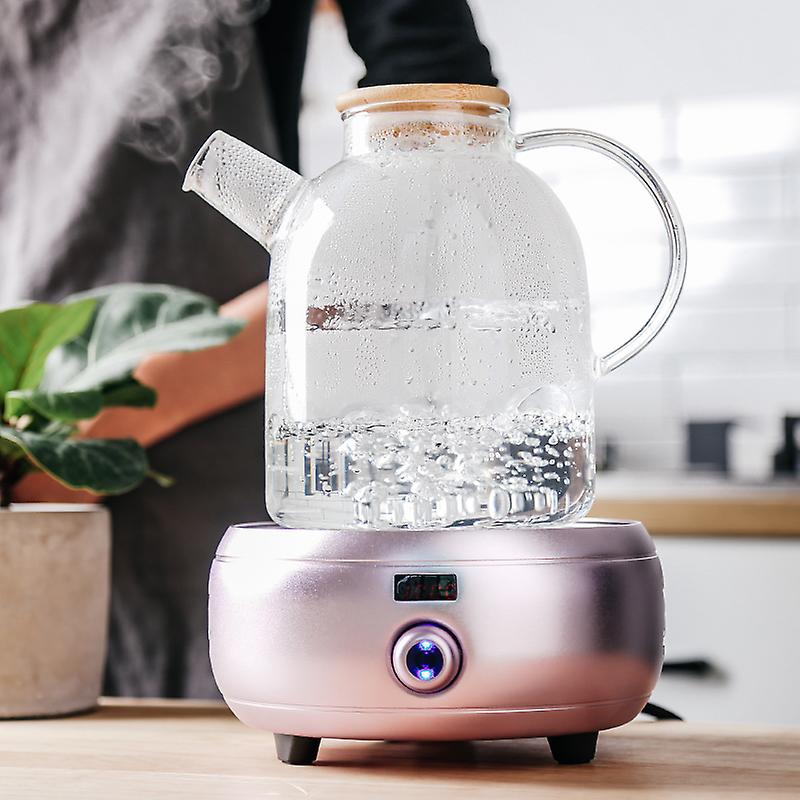 Théière Karaca En Verre Borosilicate Plat - 1,1L Avec Bouilloire 1,8L - Résistante à La Chaleur, Passe Au Lave-vaisselle | Idéale Pour Thé En Vrac Et Décoration Cuisine