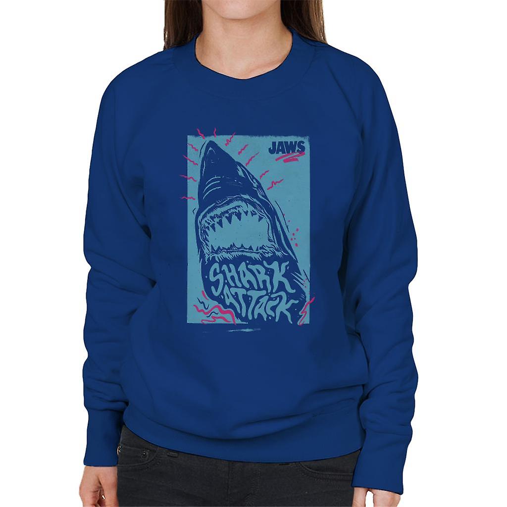 Jaws Shark Attack Wave Women's Sweatshirt