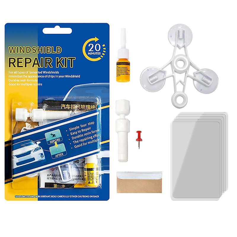 Windshield Repair Kit Do it Yourself Windshield Cracks Repair Tool for Car Window Chips & Cracks Quick Fix