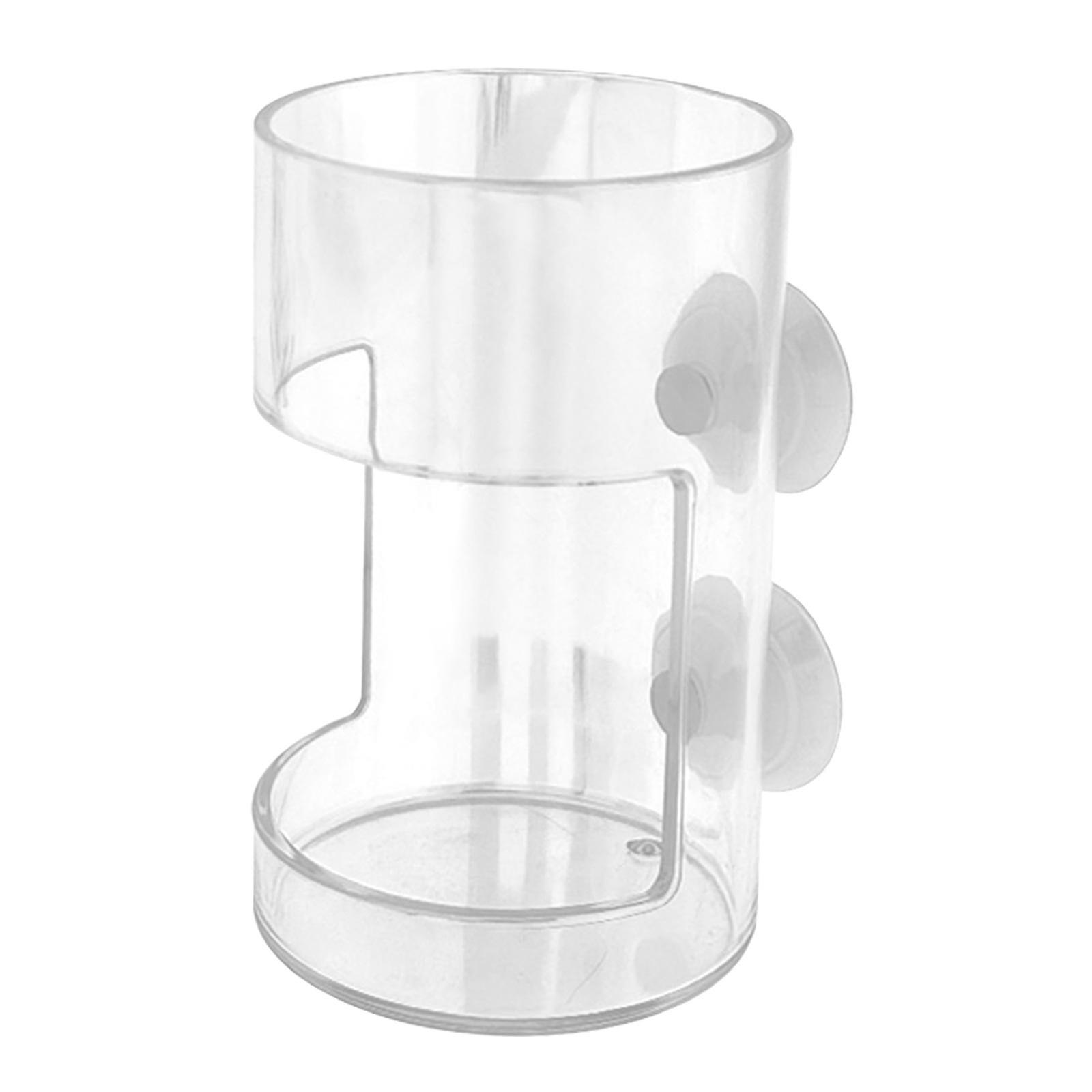 Fish Feeder Acrylic Dish Tray for Brine Shrimp with Suction Cups Clear Feeding Tube Shrimp Feeder Dwarf Shrimp Cherry Shrimp