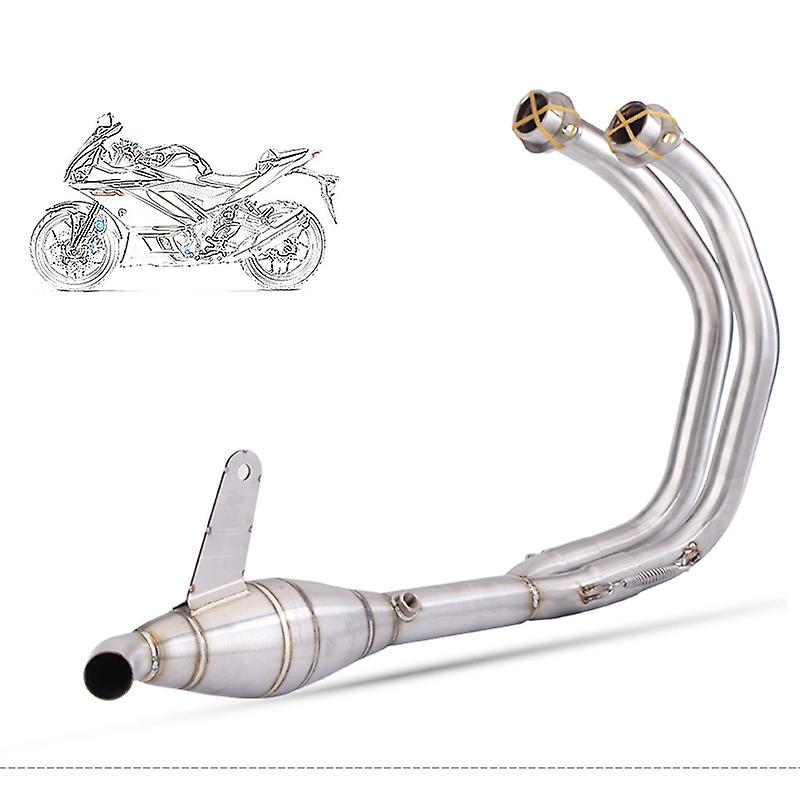 For Yamaha YZF R3 R25 MT03 2015-2022 Years Motorcycle Exhaust Escape Moto Modified Full Systems Front Middle Link Pipe
